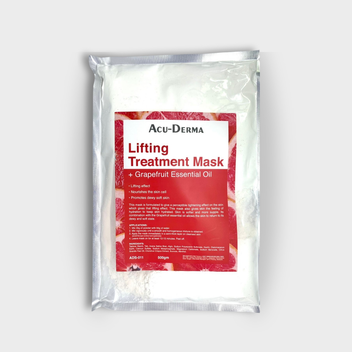 Acu-Derma Lifting Treatment Peel Off Mask + Grapefruit Essensial Oil 500 Gr